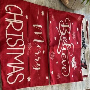 Red Christmas Pillow Covers